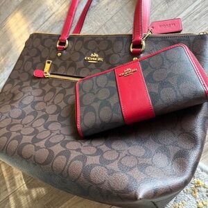 Red Designer Handbag